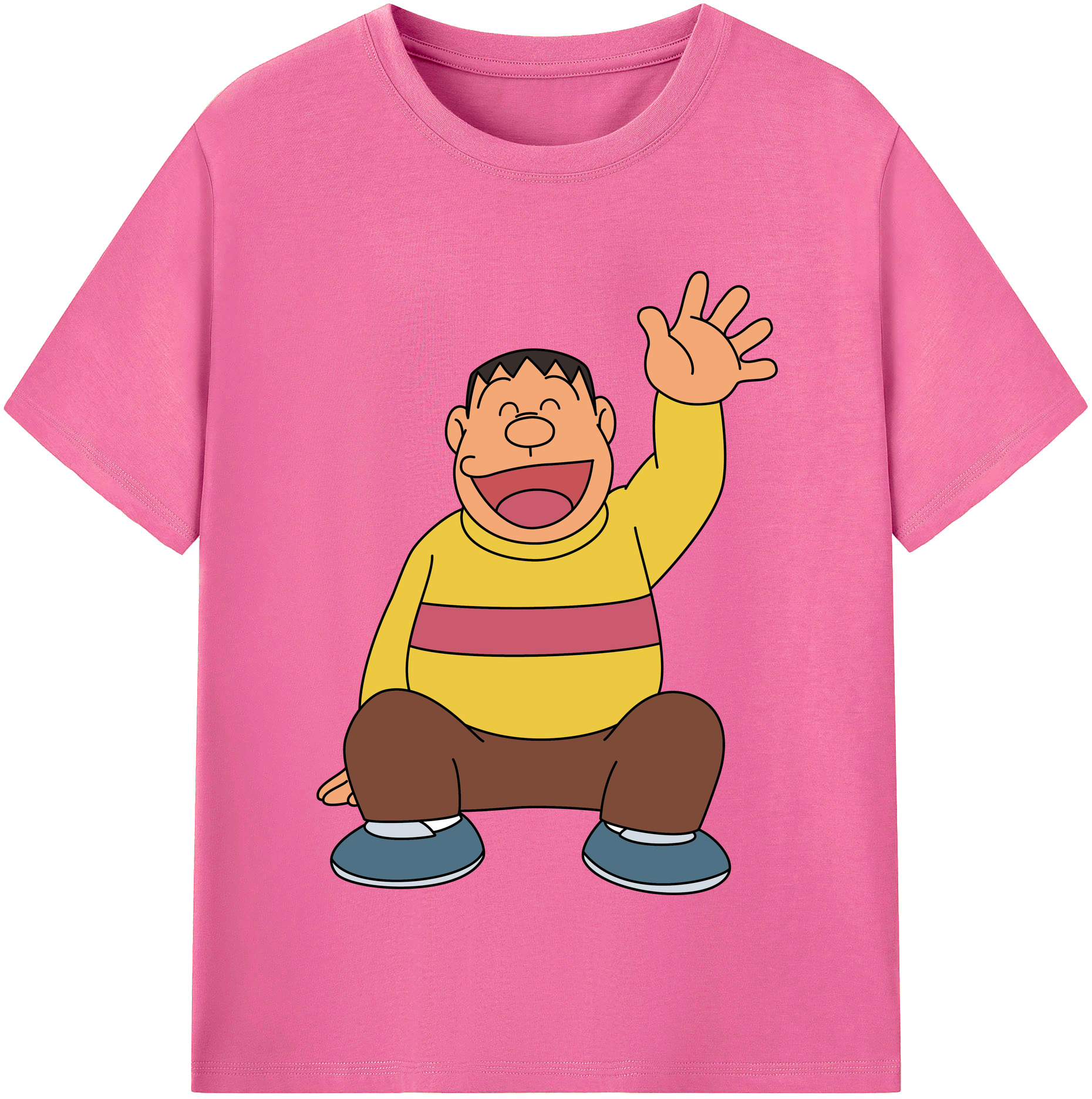 （画像用） ドラえもん 剛田武 Doraemon Gouta Takeshi レディースカジュアルプリントTシャツ（綿100％）